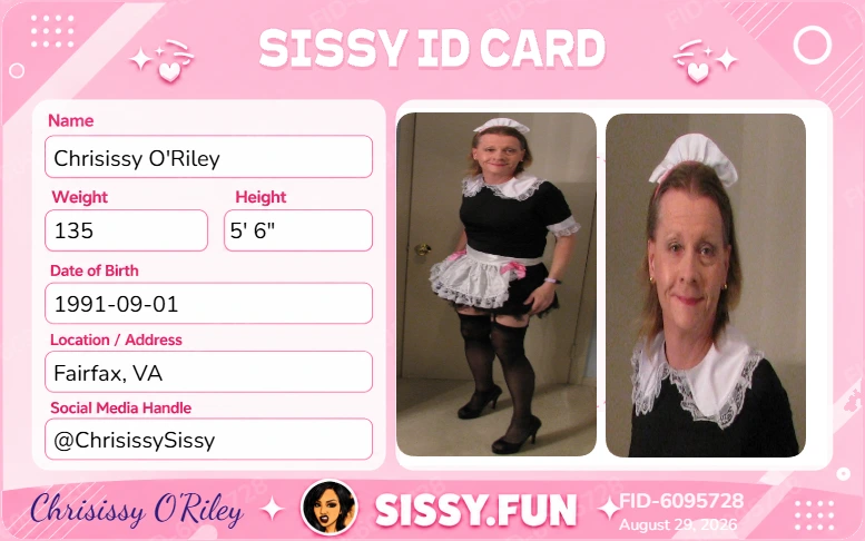 Chrisissy Sissy ID Card Exposure