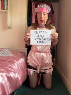 Sissy sl*t Joanna – The Signs Say It All