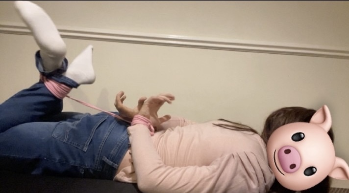 Hogtied piggy 🐷