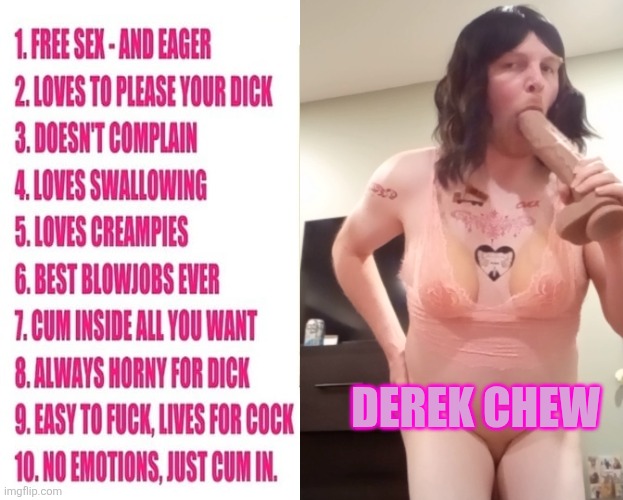 Exposed sissy sl*t derek