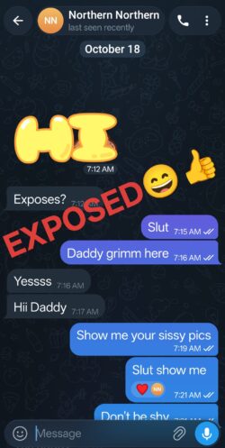 Exposing my chubby sissy