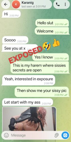 Exposing my telegram sl*t🤣