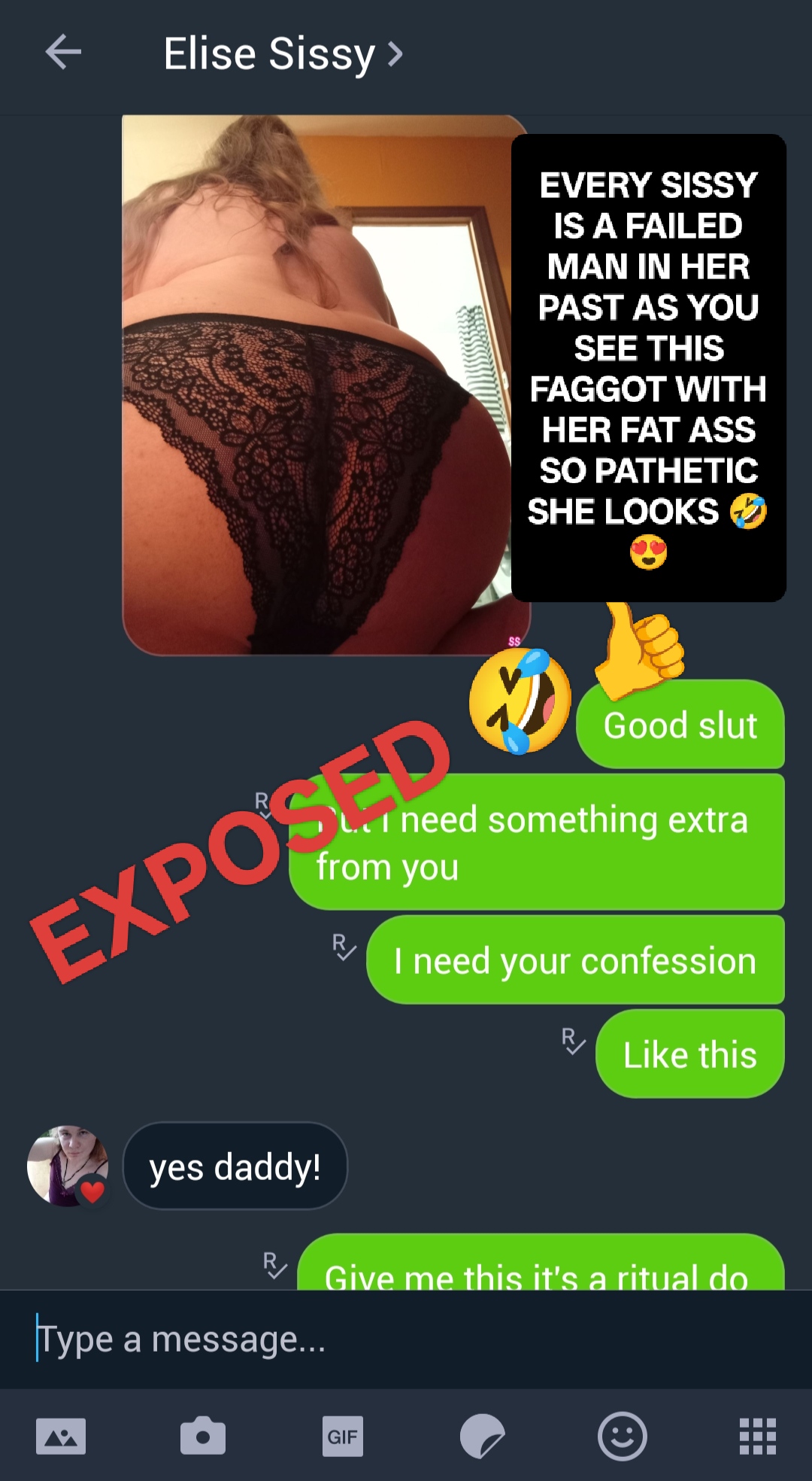 Kik harem sl*t exposed