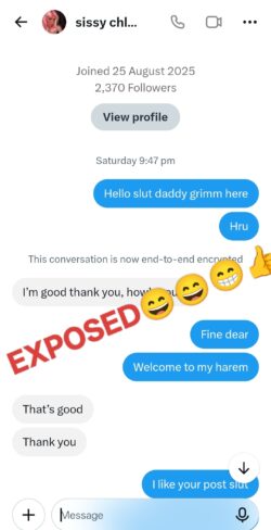 Sissy sl*t exposed from my twitter harem