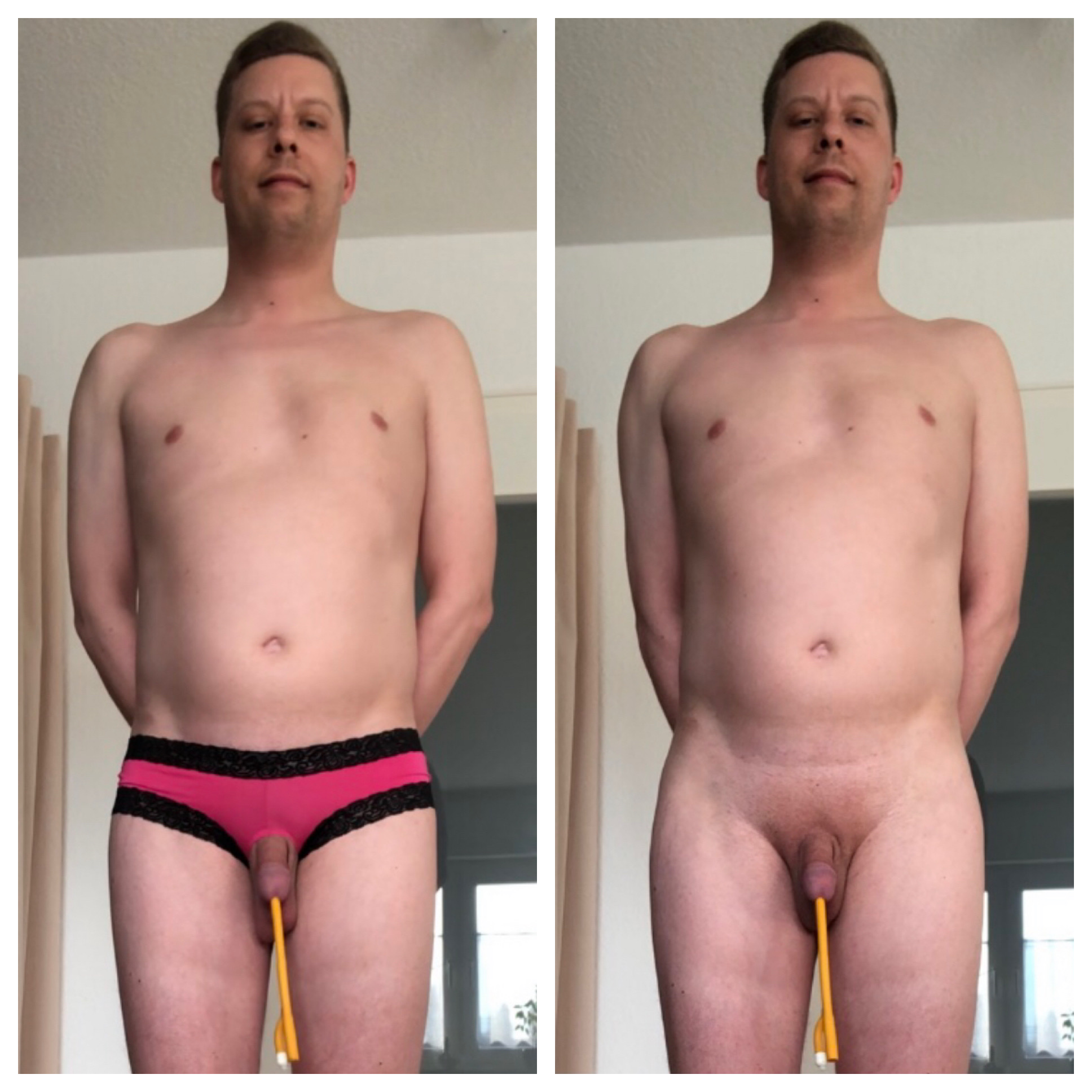 Sissy Jan Klein from Freiburg, Germany exposed naked and in panties