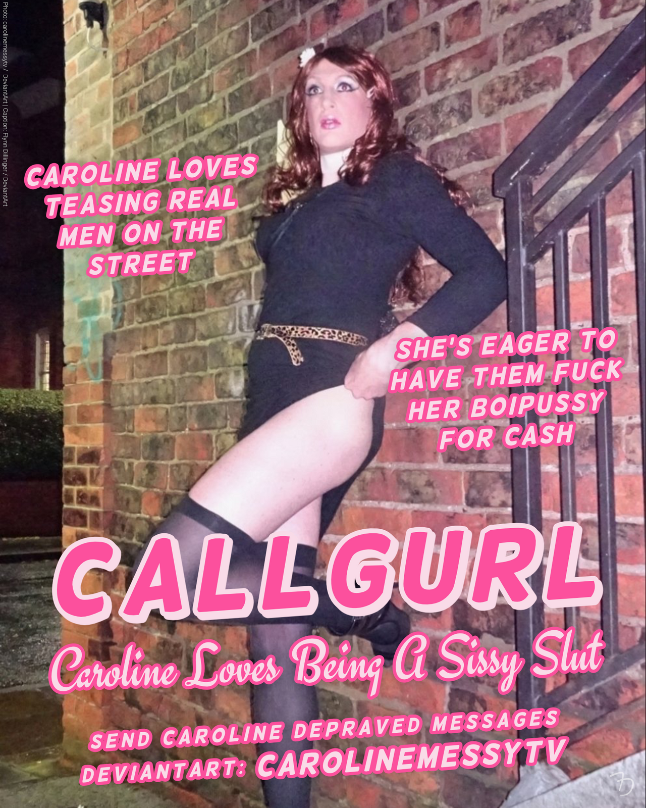 Internet exposers have captioned Carolinemessytv
